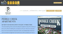 Desktop Screenshot of pebblecreekapartments.net