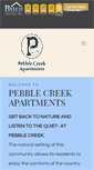 Mobile Screenshot of pebblecreekapartments.net