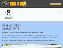 Tablet Screenshot of pebblecreekapartments.net